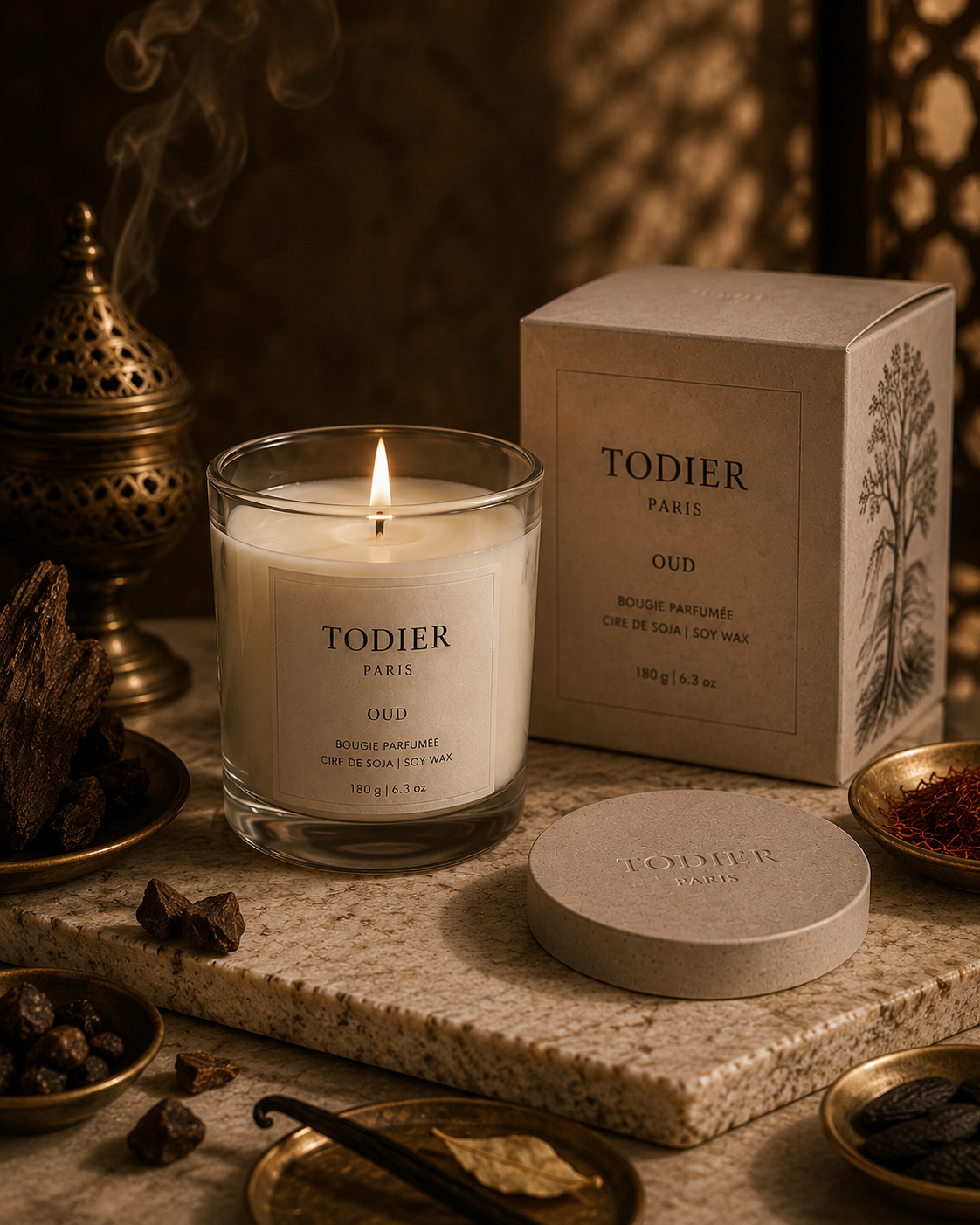 Oud — Bougie Parfumée 180g